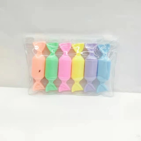 Candy-shaped colored highlighters, student key point marking pens, notebook pens, large-capacity drawing pens Candy-shaped colored highlighters, student key point marking pens, notebook pens, large-capacity drawing pens